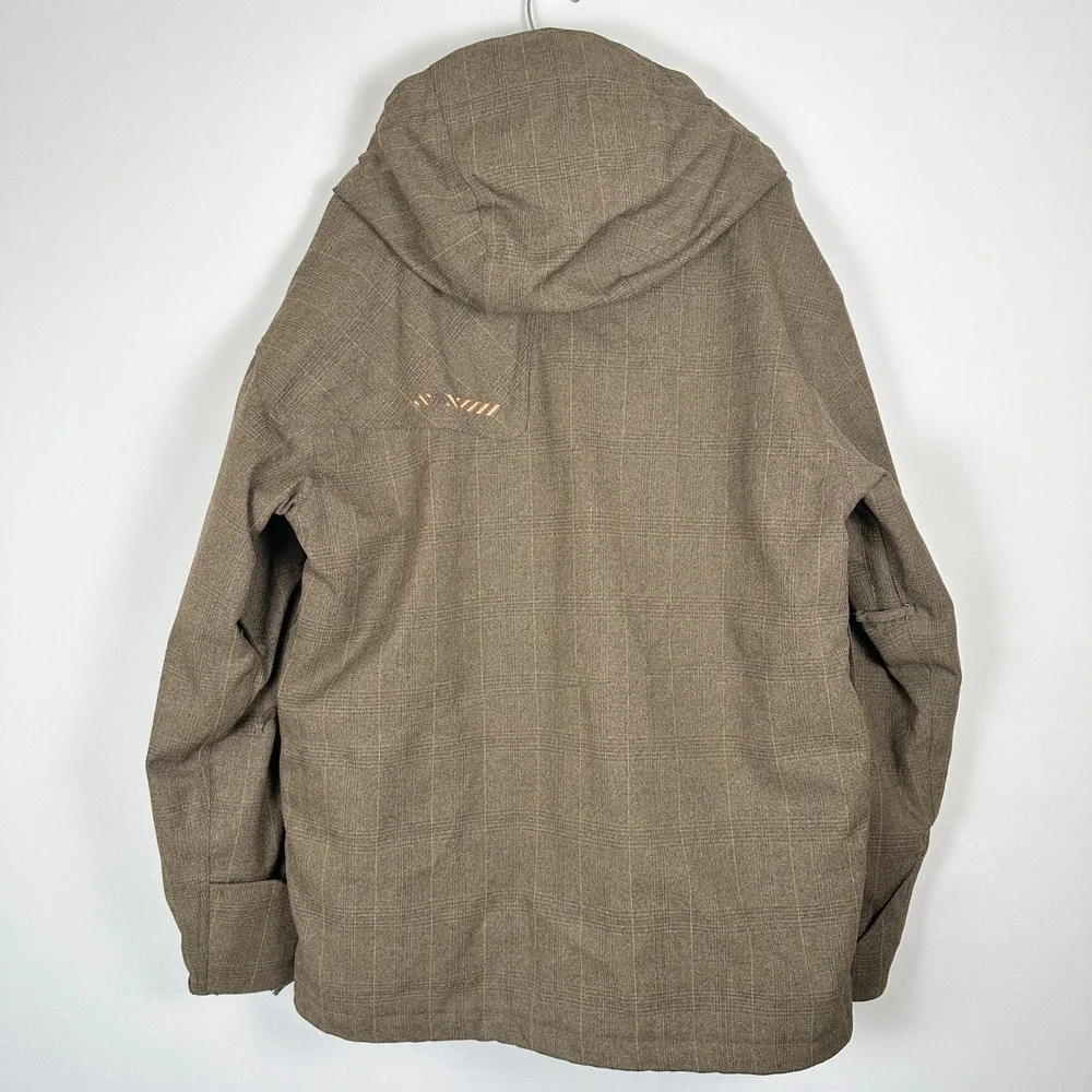 686 ACC Michael Akira West Mens M Snowboard‎ Ski Jacket Brown Heavy The Tiger